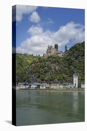 Burg Katz, Katz Castle, St Goarshausen, St Goar, Rhine River, Germany-Jim Engelbrecht-Premier Image Canvas