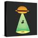 Burger Abduction-Michael Buxton-Stretched Canvas