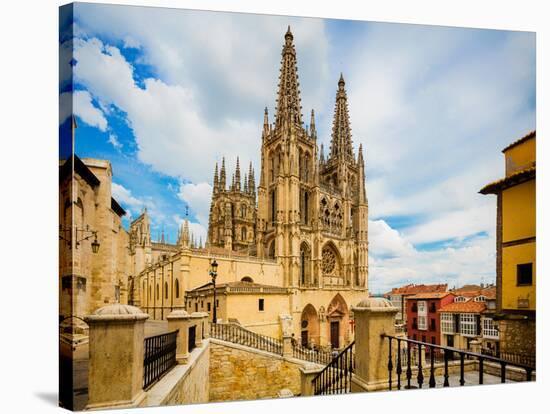 Burgos, Burgos Province, Castile y Leon, Spain. The Gothic cathedral. Construction began in the...-null-Premier Image Canvas