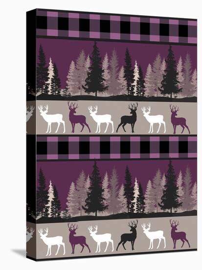 Burgundy Deer-Color Bakery-Premier Image Canvas