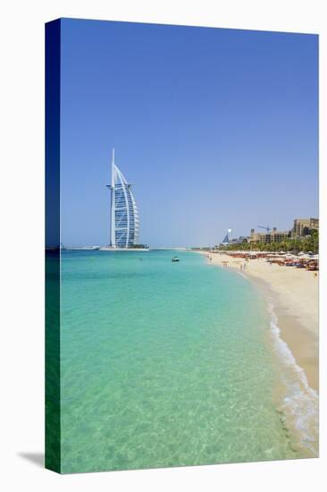 Burj Al Arab Hotel, Iconic Dubai Landmark, Jumeirah Beach, Dubai, United Arab Emirates, Middle East-Fraser Hall-Premier Image Canvas