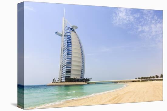 Burj Al Arab Hotel, Jumeirah Beach, Dubai, United Arab Emirates, Middle East-Amanda Hall-Premier Image Canvas