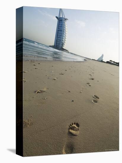 Burj Al Arab Hotel on Jumeirah Beach, Dubai, United Arab Emirates, Middle East-Amanda Hall-Premier Image Canvas