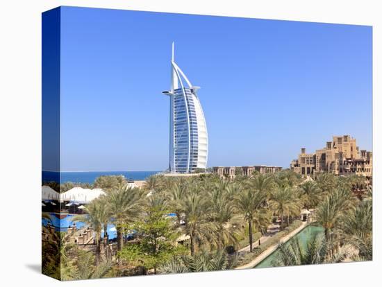 Burj Al Arab Viewed From the Madinat Jumeirah Hotel, Jumeirah Beach, Dubai, Uae-Amanda Hall-Premier Image Canvas