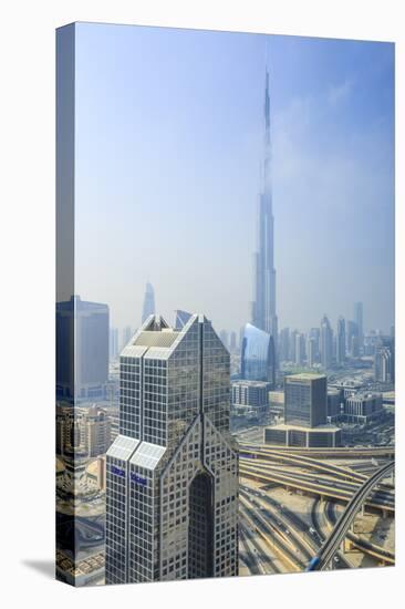 Burj Khalifa and City Skyline, Downtown, Dubai, United Arab Emirates, Middle East-Amanda Hall-Premier Image Canvas