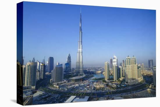 Burj Khalifa and Surrounding Downtown Skyscrapers, Dubai, United Arab Emirates, Middle East-Fraser Hall-Premier Image Canvas