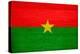 Burkina Faso Flag Design with Wood Patterning - Flags of the World Series-Philippe Hugonnard-Stretched Canvas