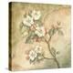 Burlap Cherry Blossom-Tina Chaden-Stretched Canvas