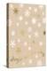 Burlap Lace Gold Xmas 2-Melody Hogan-Stretched Canvas