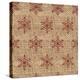 Burlap Red Snowflakes-Joanne Paynter Design-Premier Image Canvas