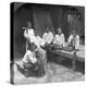 Burmese Women Smoking Outside their Home, Mandalay, Burma, 1908-null-Premier Image Canvas