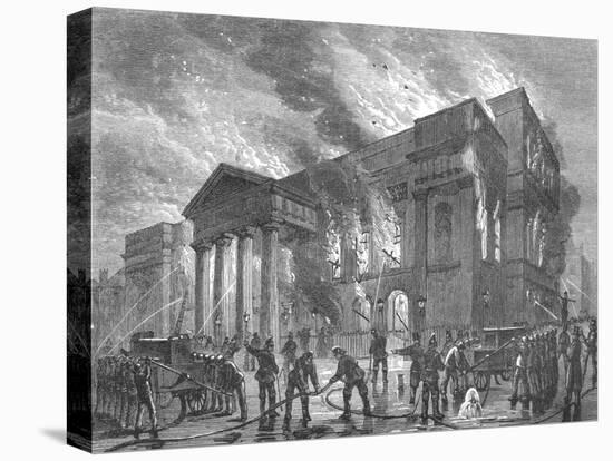 Burning of Covent Garden Theatre, 1856-null-Premier Image Canvas