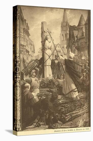 Burning of Jeanne d'Arc-null-Stretched Canvas