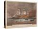 Burning of the Clipper Ship, 'Golden Light'-Currier & Ives-Premier Image Canvas