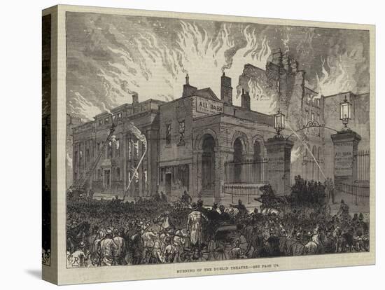 Burning of the Dublin Theatre-Charles Robinson-Premier Image Canvas