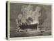 Burning of the Pacific Mail Company's Ship America, at Yokohama-null-Premier Image Canvas