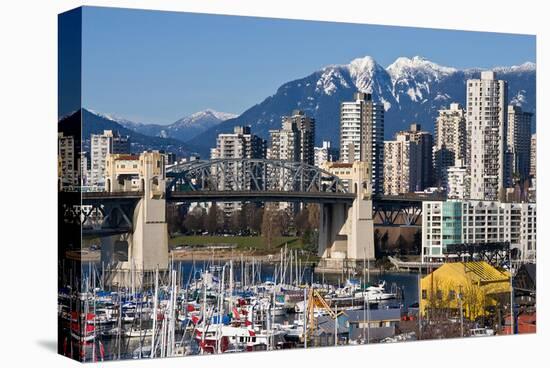 Burrard Bridge VancouverWinter-null-Stretched Canvas