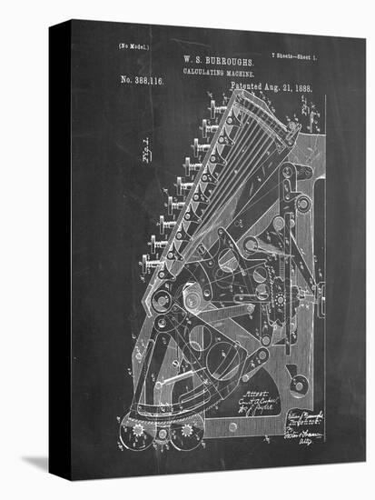 Burroughs Adding Machine Patent-Cole Borders-Stretched Canvas