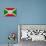 Burundi Flag Design with Wood Patterning - Flags of the World Series-Philippe Hugonnard-Stretched Canvas displayed on a wall