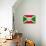 Burundi Flag Design with Wood Patterning - Flags of the World Series-Philippe Hugonnard-Stretched Canvas displayed on a wall