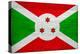 Burundi Flag Design with Wood Patterning - Flags of the World Series-Philippe Hugonnard-Stretched Canvas