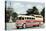 Bus in Front of Capitol Building-null-Stretched Canvas