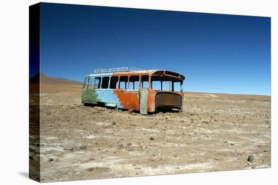 Bus Wreck, Near Chilean Border, Salar De Uyuni, Bolivia, South America-Mark Chivers-Premier Image Canvas