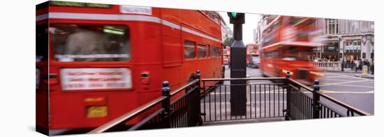 Buses Art Oxford Circus, London, England, United Kingdom-null-Premier Image Canvas