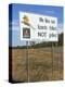 Bush Fire Warning Sign, Northern Territory, Australia-Steve & Ann Toon-Premier Image Canvas