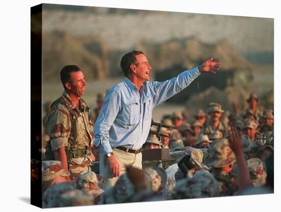 Bush Saudi Arabia-J. Scott Applewhite-Premier Image Canvas