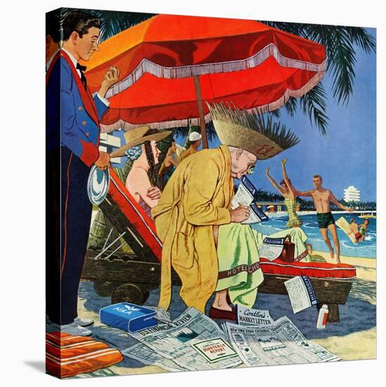 "Business at the Beach," January 23, 1960-James Williamson-Premier Image Canvas