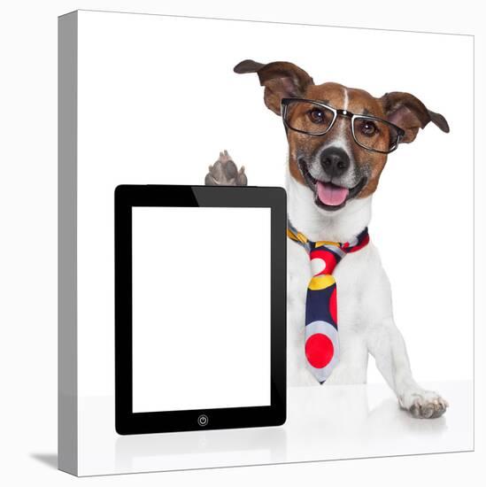 Business Dog Tablet Pc Ebook-Javier Brosch-Premier Image Canvas