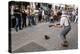 Busker Entertaining the Crowds, Galway, County Galway, Connacht, Republic of Ireland-Gary Cook-Premier Image Canvas