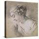 Bust of a Girl in Profile to Left-Francois Boucher-Premier Image Canvas