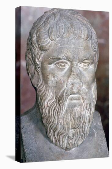 Bust of the Greek philosopher Plato, 4th century BC. Artist: Unknown-Unknown-Premier Image Canvas