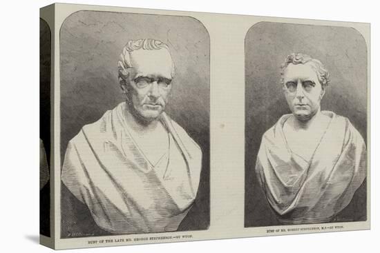 Busts of George and Robert Stephenson-null-Premier Image Canvas