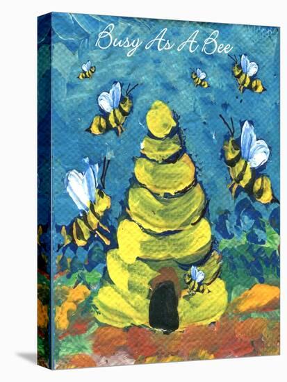 Busy As A Bee-sylvia pimental-Stretched Canvas