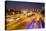 Busy Highway Traffic at Dusk in Sao Paulo, Brazil-Alex Saberi-Premier Image Canvas