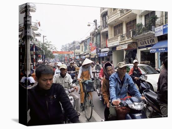 Busy Street, Hanoi, Vietnam, Indochina, Southeast Asia, Asia-Upperhall Ltd-Premier Image Canvas