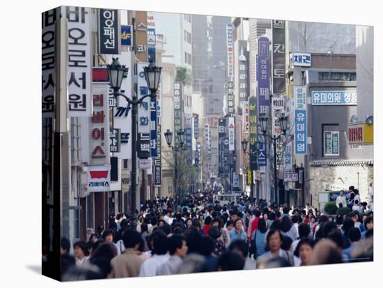 Busy Street in Seoul, South Korea, Korea, Asia-Alain Evrard-Premier Image Canvas