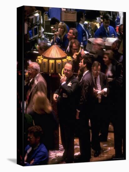 Busy Trading Floor of NY Stock Exchange-Ted Thai-Premier Image Canvas