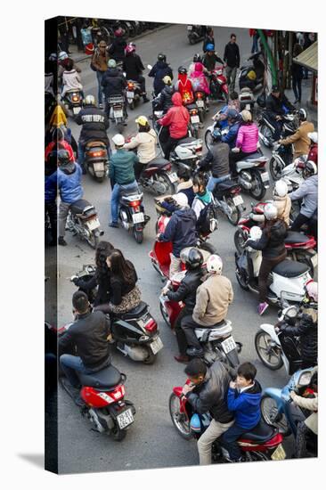 Busy Traffic in the Old Quarter, Hanoi, Vietnam, Indochina, Southeast Asia, Asia-Yadid Levy-Premier Image Canvas