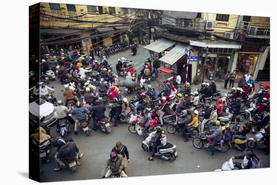 Busy Traffic in the Old Quarter, Hanoi, Vietnam, Indochina, Southeast Asia, Asia-Yadid Levy-Premier Image Canvas