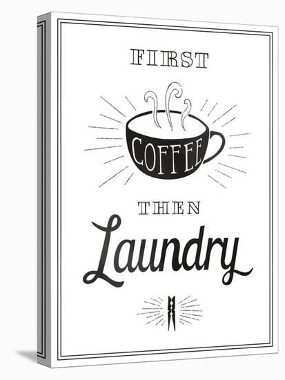 But First Coffee-The Vintage Collection-Stretched Canvas