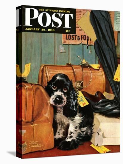 "Butch in Lost & Found," Saturday Evening Post Cover, January 29, 1949-Albert Staehle-Premier Image Canvas