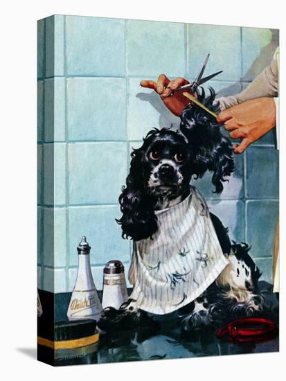 "Butch's Haircut," January 31, 1948-Albert Staehle-Premier Image Canvas