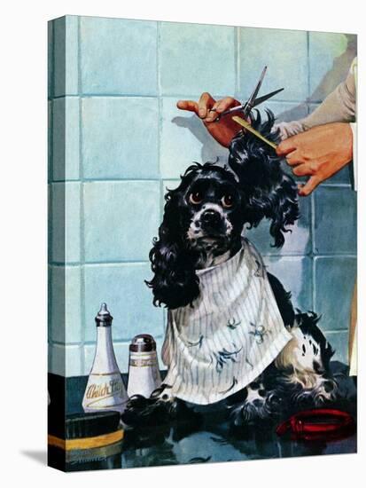 "Butch's Haircut," January 31, 1948-Albert Staehle-Premier Image Canvas