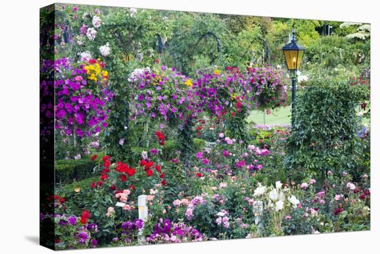 Butchart Gardens in Full Bloom, Victoria, British Columbia, Canada-Terry Eggers-Premier Image Canvas