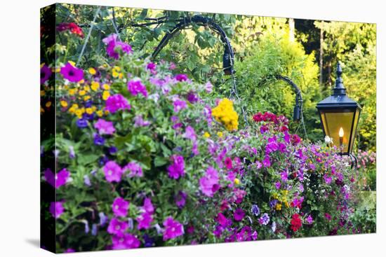 Butchart Gardens in Full Bloom, Victoria, British Columbia, Canada-Terry Eggers-Premier Image Canvas