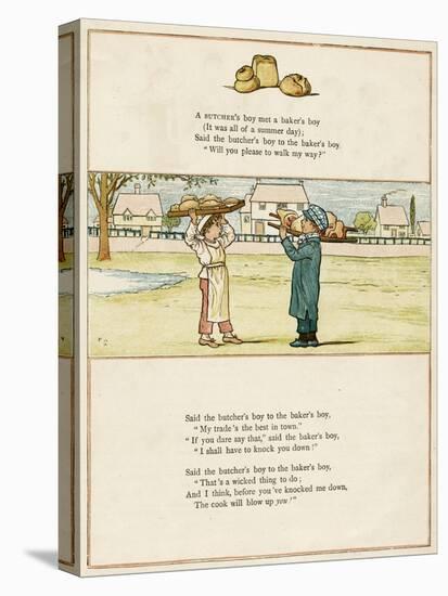 Butcher's Boy and Baker's Boy-Kate Greenaway-Stretched Canvas